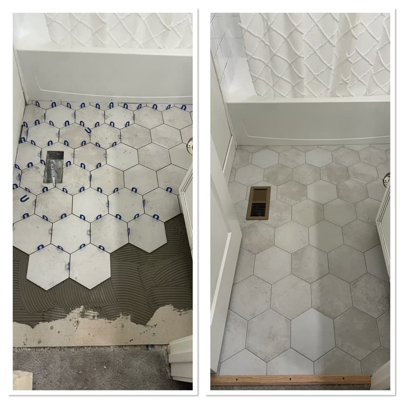Tile flooring