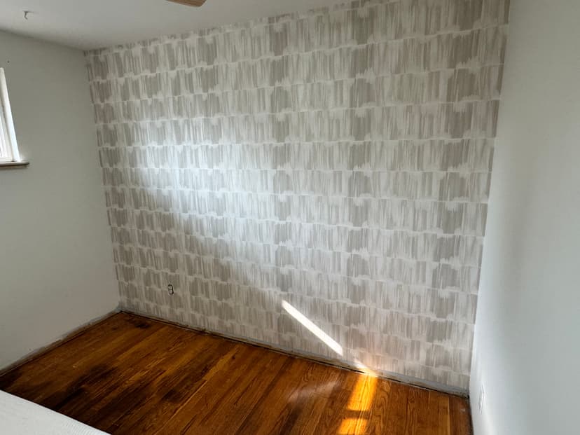 Wallpaper installation project